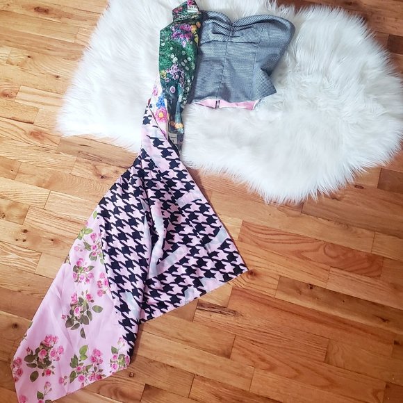 Natasha Zinko $1386 Asymmetric Flare Scarf Corset Top - Picture 11 of 16